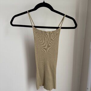 Olive Cross Back Crop Top